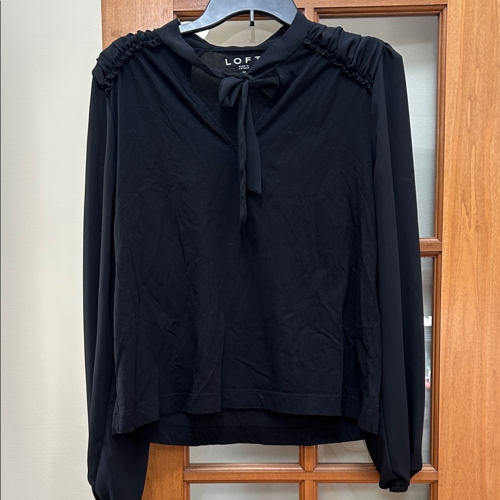 LOFT Women's Black Blouse, M